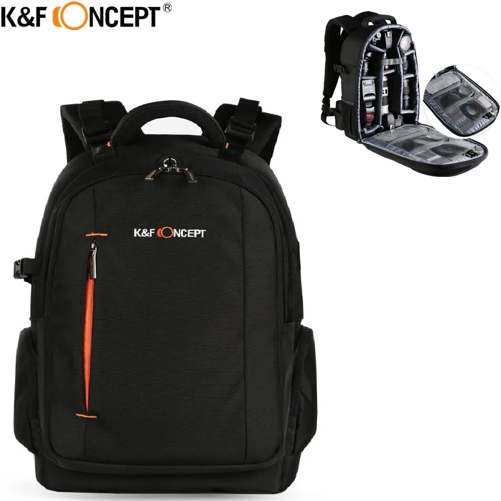 K&F CONCEPT Waterproof Camera Backpack Multi functional DSLR SLR Camera