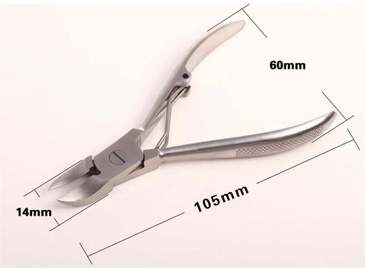 spesifikasi Gratis Pengiriman 1 pcs perawatan kaki Kaki Gunting Kuku Pemangkas Nippers Cutters Paronychia Profesional Chiropody Podiatri perawatan kaki