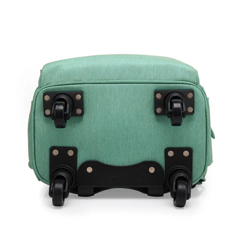 Korean Trolley Case Style Lever Wheel Mummy Travel Bags With Password Lock Baby Outdoor Play Package Manufacturers Wholesale04