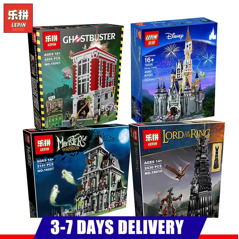 

Lepin 16001 Ghostbusters Firehouse Headquarters 16007 16008 16010 Compatible LegoINGlys 75827 10228 71040 10237 Blocks Bricks
