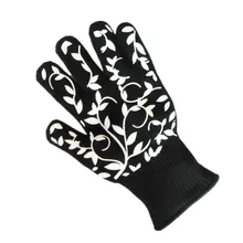 Китайская Фабрика высокая производительность термостойкая перчатка барбекю духовка перчатки защитный для рук от огня приготовления кухонные перчатки