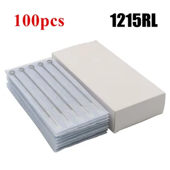 

100PCS Professional Tattoo Needles Disposable Sterile Standard Round Liner Tattoo Needles 1215RL For Tattoo Supply Free shipping