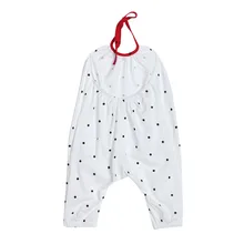 Летние Комбинезоны для детей ясельного возраста Одежда для детей; малышей; девочек в горошек комбинезон с завязками комбинезоны штаны Костюмы комбинезоны детские V24
