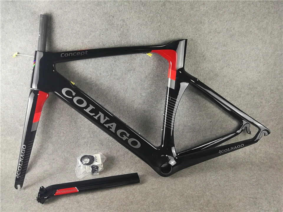 Colnago, концепция, черная, красная карбоновая рама для велосипеда, карбоновая рама, рама для велосипеда BB386 XS/S/M/L/XL