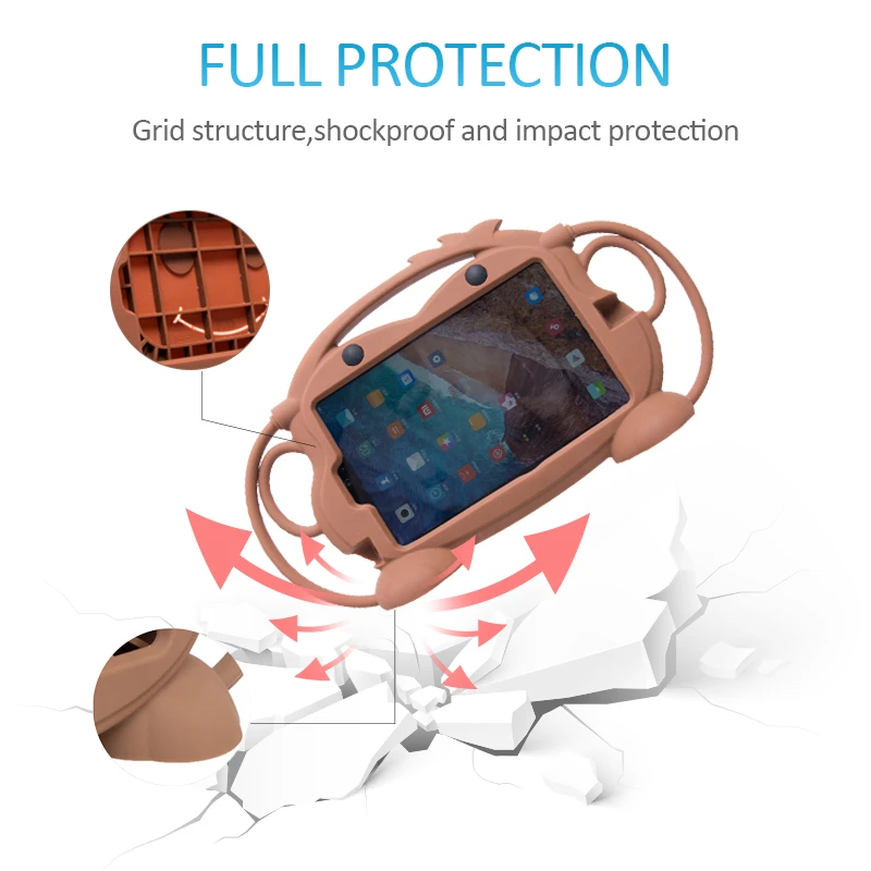 Цена Детская силиконовая обезьянка чехол для Xiaomi mi Pad 4 Plus 10,1 противоударный моющийся чехол для планшета для mi Pad4 Plus 10,1