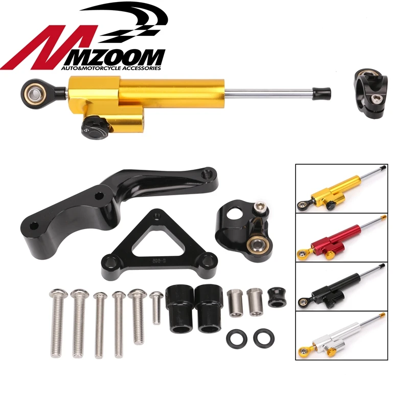 

Motorcycle Adjustable Steering Stabilize Damper Bracket Mount Kit For DUCATI 696 796 795