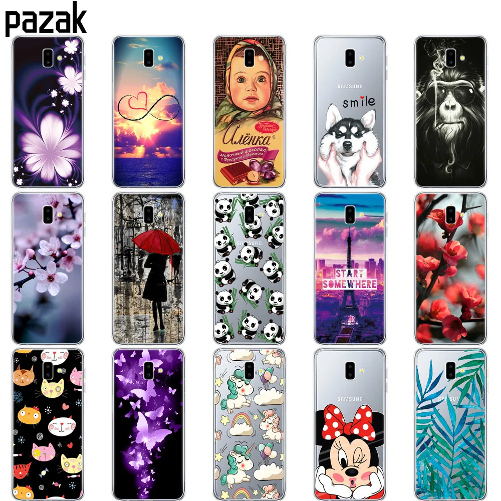 

silicone case For Samsung J6 Plus Case Soft TPU Print Cover For Samsung Galaxy J6 Plus 2018 J6+ J 6 Plus J610 J610F Phone Capas