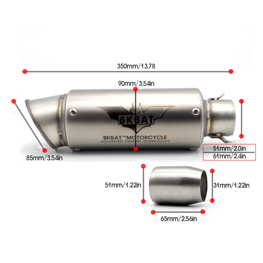 Выхлопной побег на мотоцикле выхлопная труба мото universel для yamaha r1 honda crf ktm duke kawasaki z800 bmw 800gs honda x4 фару ktm