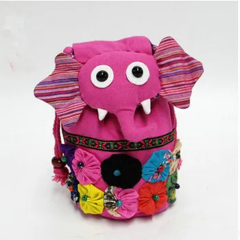 

Fashion Appliques Elephant bags!Hot kids Gift Animal Patchwork Preppy Style Small Shoulder bag All-match students cute Carrier