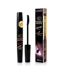 Фламинго 2 шт. тушь отлично удлиняет ресницы делает короткие прямые ресницы длинные толстые 4D Удлиняющая Тушь для ресниц