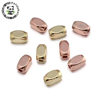 

Environmental Brass Beads, Lead Free & Nickel Free & Cadmium Free, Cuboid, Mixed Color, 6x3x3mm, Hole: 1.5mm