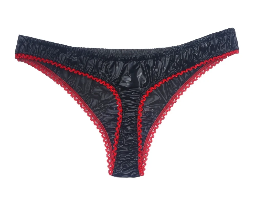 

Haian PVC G-String Lace Panties Ladies Briefs T-02
