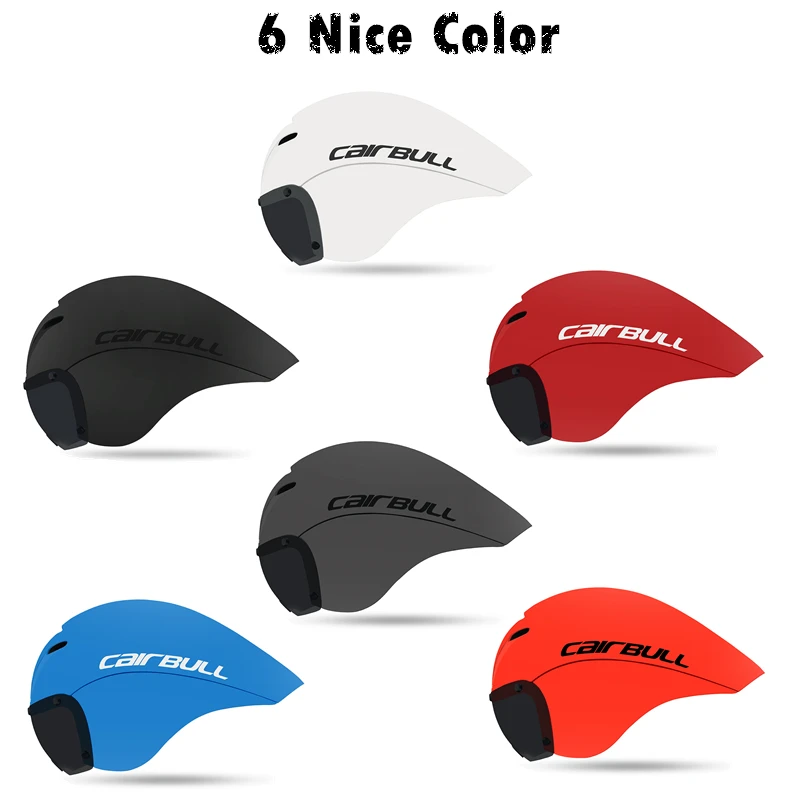 CAIRBULL 2 Lens Cycling Helmet Racing Magnetic Goggles Helmet Triathlon Time Trial  Bike Helmet Pneumatic TT Road Bicycle Helmet