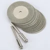 10pcs 35mm dremel accessories Stone Jade Glass Diamond dremel Cutting Disc Fit Rotary Tool Dremel Drills Tool with Two Mandrel ► Photo 3/6