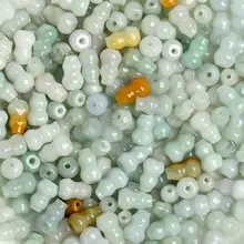100 шт натуральный цвет нефрита тыква аксессуары DIY ледяные бусины ручной работы из бисера