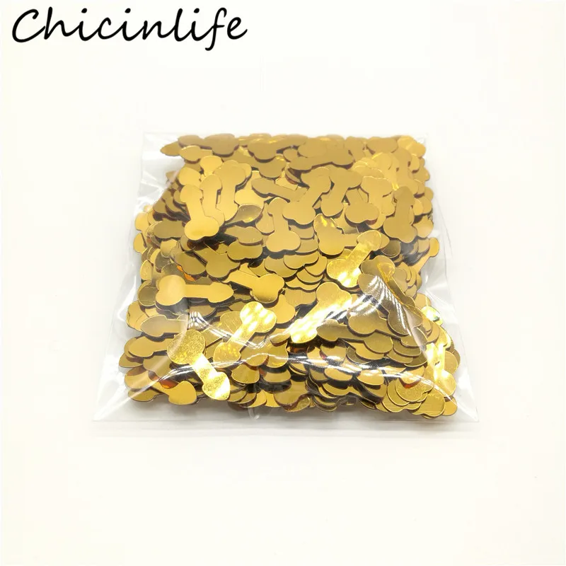 Chicinlife, 1 пакет, сверкающие блестки, Вилли, конфетти для пениса, девичник, вечерние украшения стола, Свадебные вечерние принадлежности для девичника