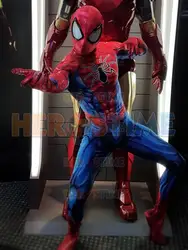 Красные, синие Человек-паук костюм 2018 новый принт спандекс аниме костюмы для взрослых Хэллоуин паучьи Косплэй Зентаи костюм можно
