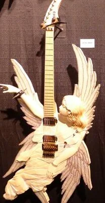 Esp Angel Guitar Hand Made Guitar Carved Body Electric Guitar Angel Design Body White Color Custom Electric Guitar Guitar Center Electric Guitar Guitar Figuresguitar Adapter Aliexpress