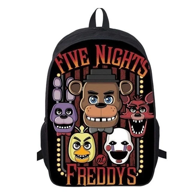 16 дюймов рюкзаки Five Nights At Freddy's» «пять ночей у Фредди» с рисунком персонажей из игры «пять ночей в Фредди» Школьный Рюкзак Малыш двойной Слои модная сумка Повседневное рюкзак ноутбук сумки - Цвет: Серый