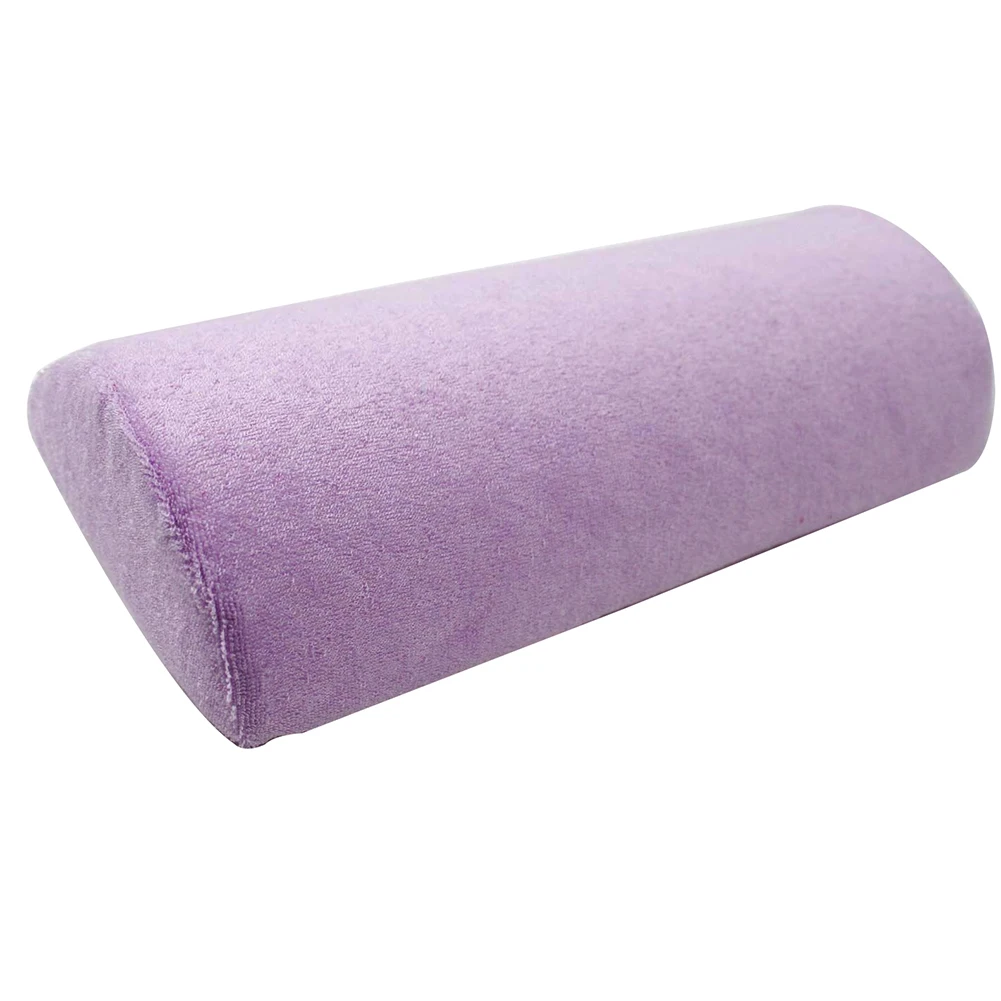 Мягкая подушка для отдыха, половинная колонна, дизайн ногтей, маникюрный салон, ручная Подушка, держатель для ногтей, искусство и инструменты - Цвет: Фиолетовый