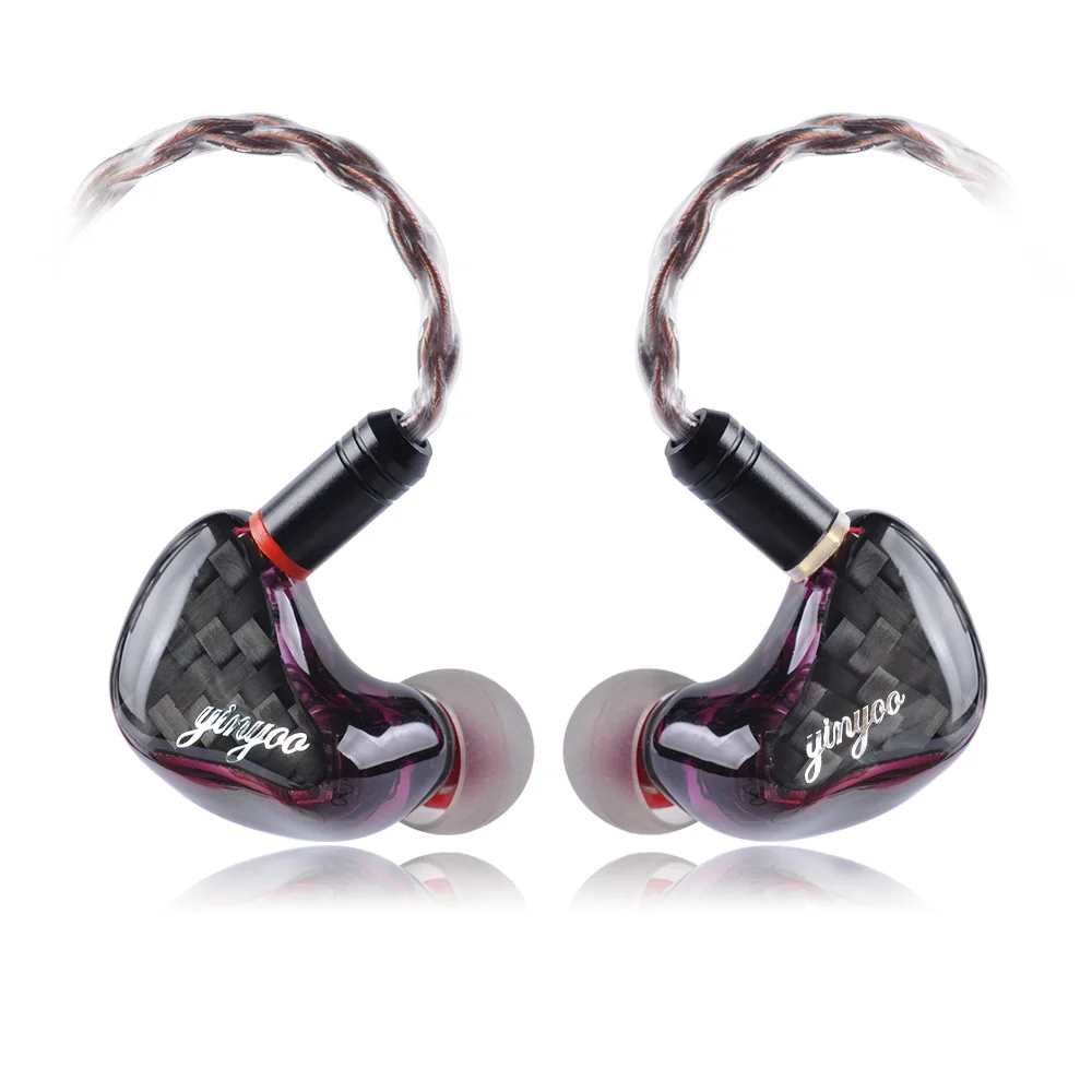 Гибридные наушники вкладыши AK Yinyoo HX4 1DD + 3BA Hi Fi DJ монитор спортивные для бега