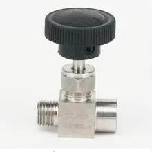 1/" NPT мама-папа игольчатый клапан 304 из нержавеющей стали контроль потока
