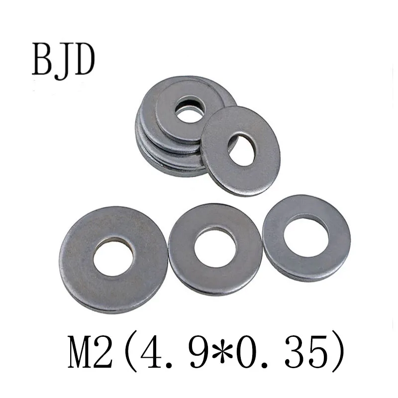 M2 flat washers M2*4.9*0.35mm GB97 low price high quality stainless