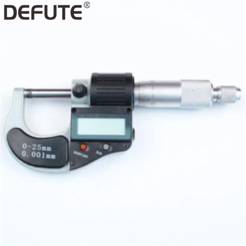 

0.001mm Electronic Outside Micrometer 0-25mm Digital Micrometer Caliper Gauge Meter Micrometer Carbide Tip Measure Tools