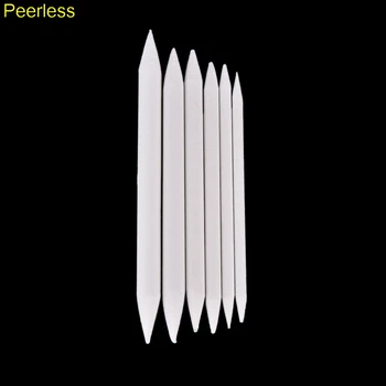 

Peerless 6pcs/lot White Pastel Charcoal Blender Paper Stumps Tortillon Sketch Drawing Pen for Drawing Painting Supplies