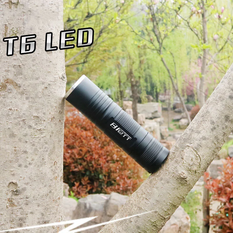 LED flashlight xm-l t6 light 26650 or 18650 battery Outdoor Cycling Night walk Fishing Camping Mini zoom lampe torche