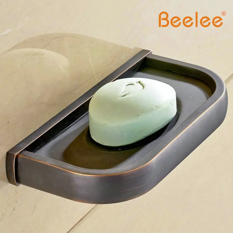 Beelee BL7707B Bathroom Soap Dish Wall mounted Soap Basket Brass