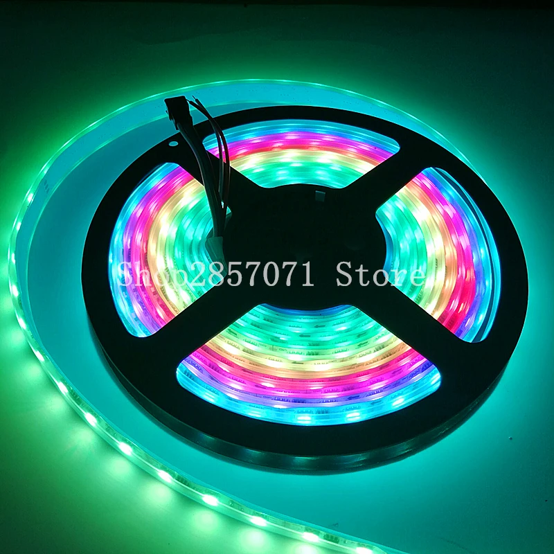 WS2811 5050 RGB Светодиодная лента 1 м/5 м 12 В постоянного тока белая печатная плата 2811
