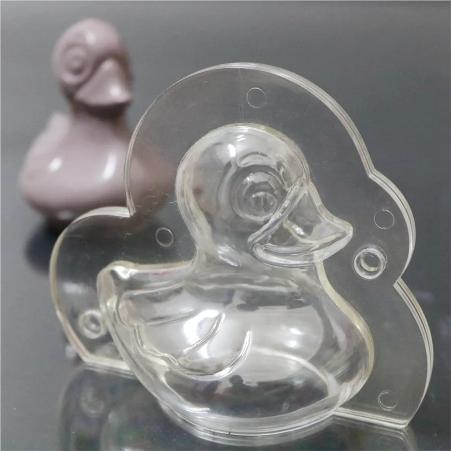 preço 3D pato bonito dos desenhos animados em forma de Disco de Policarbonato (PC) Ferramenta De Massas PC Injeção Molde Do Bolo Molde de Chocolate PC Doces