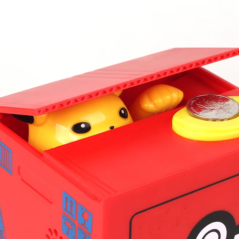 Оригинальная миниатюрная Копилка Takara Tomy Pokemon PiKachu из мультфильма копилка Пикачу