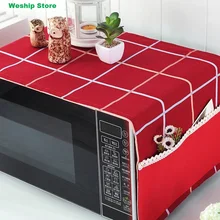 Новые высококачественные три типа сетки Микроволновая Печь пыли покрытия печи щит ткань art Сельский стиль с хранить содержимое мешка