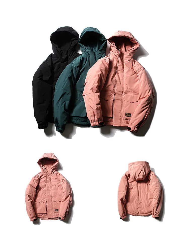 Men Winter Padded Jackets Warm Winter Coats Men Clothes Thick Warm Zipper Jacket  Black Large Size Hooded  Coat  2019 Sale  (17)