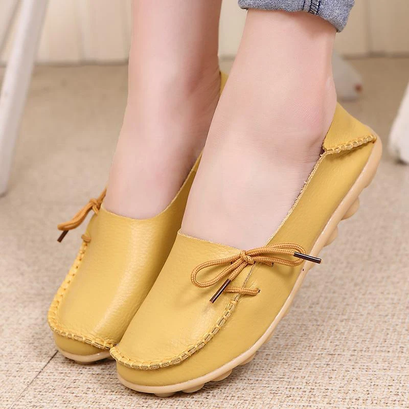 Женская обувь на плоской подошве мокасины из натуральной кожи весну 2019|espadrilles