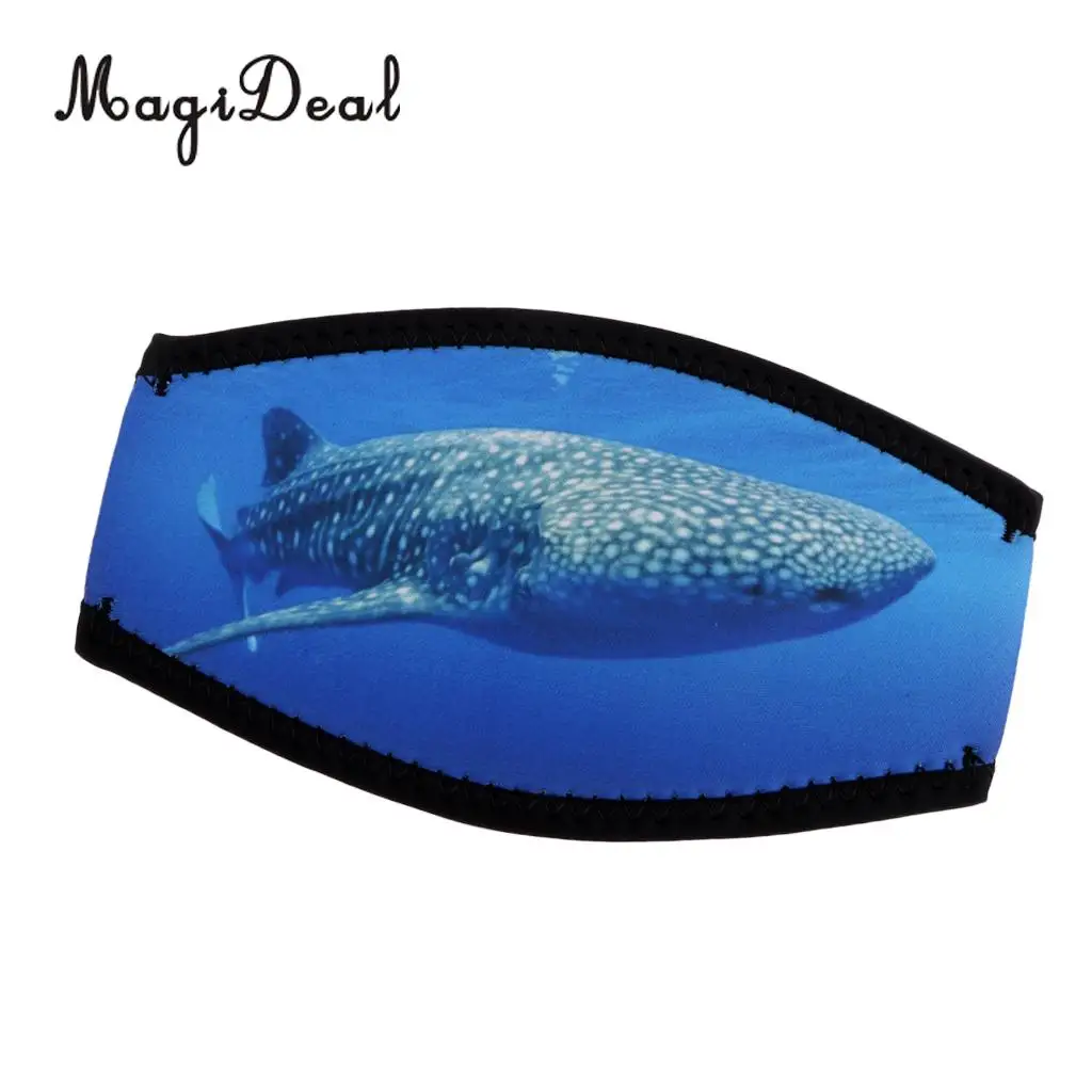 Soft Neoprene Scuba Dive Snorkeling Swimming Surfing Mask Strap Cover Wrapper Replacement Diving Snorkeling Gear Whale Pattern
