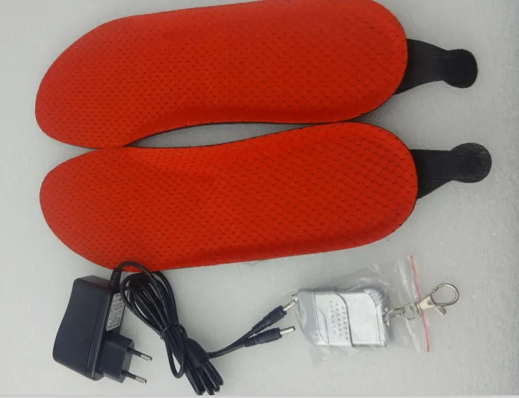 Hot seller heated insoles foot warmers with remote control/ li po