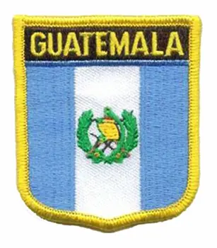 

Guatemala Flag Patch Made by Merrow Border with Iron On Backing Make Items As Client Request MOQ50pcs Free Shipping