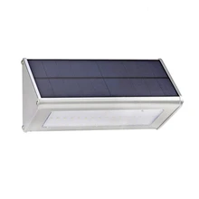 Солнечный 48 Светодиодный радар Датчик движения настенный светильник Открытый водонепроницаемый алюминиевый сплав Лампа безопасности