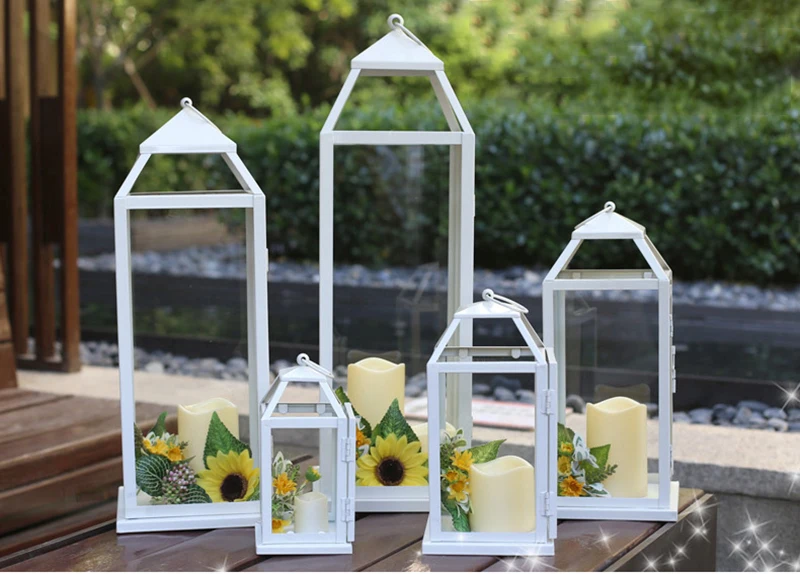 Wall Candle Holders Decoration Maison Christmas Candlestick Moroccan Décor Centre De Table Mariage Lantern Candle Crystal Candle (3)