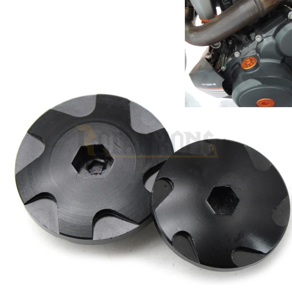 

For KTM DUKE 390 2013-2018 RC 390 2014-2018 DUKE 250 200 2017-2018 Orange Aluminum Engine Cover Camshaft Plug