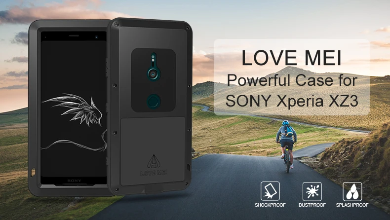 XZ3 LOVE MEI Защитный металлический противоударный чехол для sony Xperia XZ3 алюминиевый водонепроницаемый чехол для sony XZ3 Xperia XZ 3 чехол для телефона