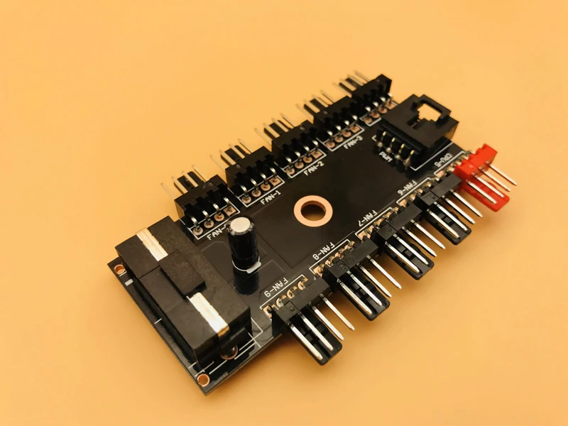 NEW Black PC 1 to 10 4Pin Molex Cooler Cooling Fan Splitter Hub Cable PWM 12V 4Pin Power Supply Adapter For BTC Antminer Mining