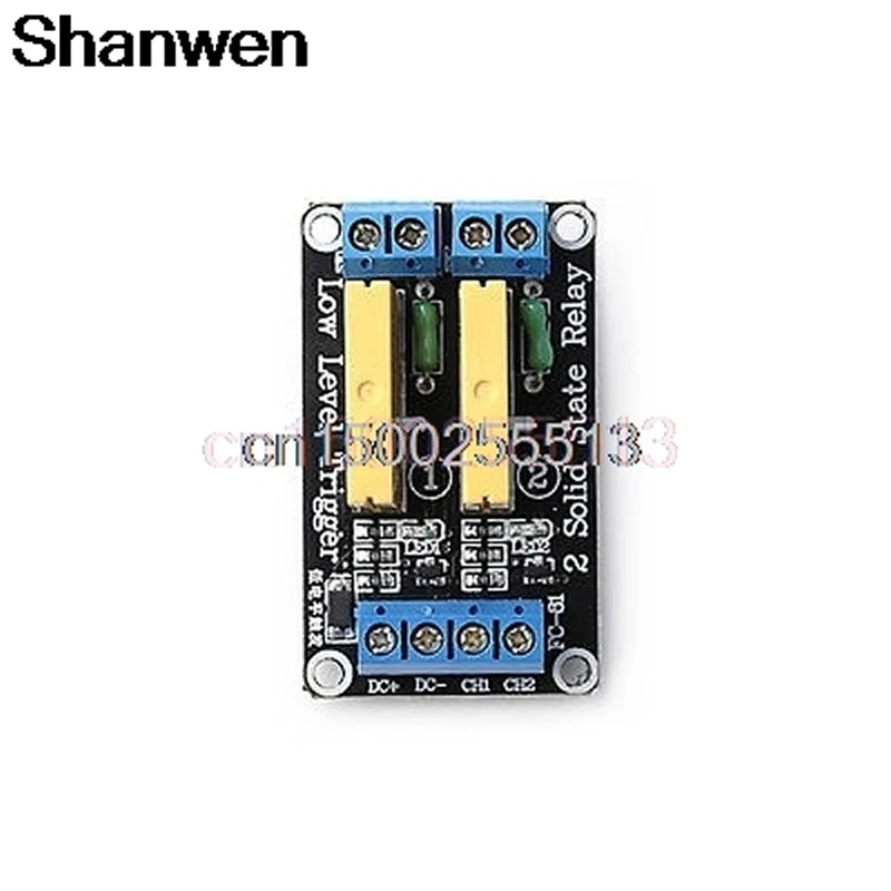 Новый 2-канальный ССР твердотельные реле High-low триггер 5A 24 В для Arduino UNO R3
