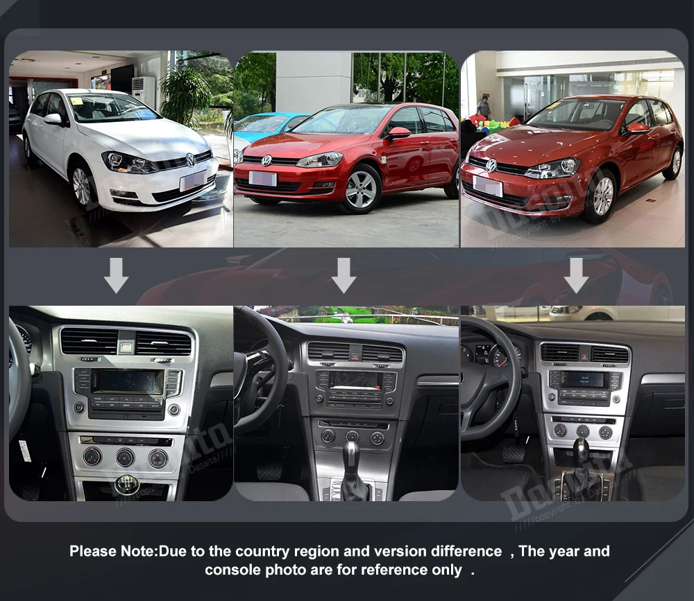 Discount Android 7.1 stereo Head Unit for VW golf 7 2013+ Permanent radio navi GPS Radio wifi free map Head Device RDS HDMI output 8