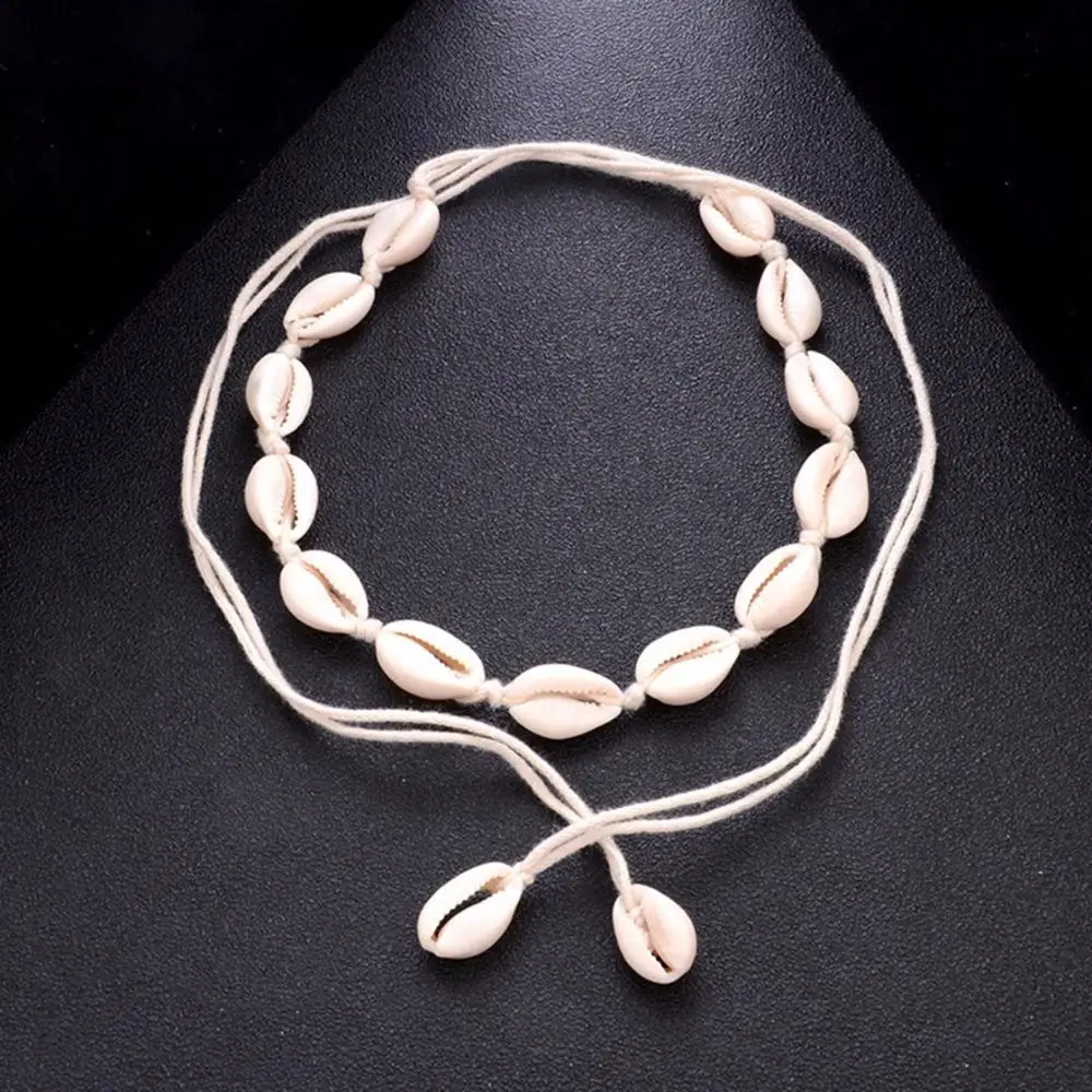 Bohemian Beach Tassel Necklace Natural Sea Shell Choker Chain Necklace Collar Boho Women Summer Beach Jewelry Shellhard