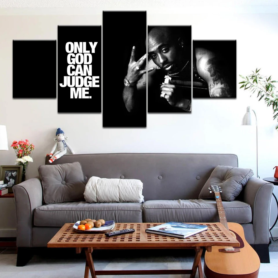 

Celebrity 2Pac Makaveli Tupac Amaru Shakur Modern Poster Picture Wall Art HD Print Painting On Canvas Home Decor For Living Room
