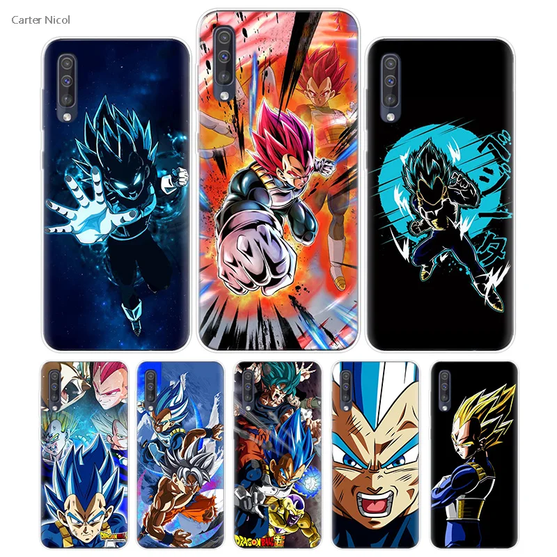 

Transpatrent Silicone Case for Samsung Galaxy A50 A70 A30 M30 M20 A10 A20 A40 M20 Cover Phone Dragon Ball Vegeta Manga